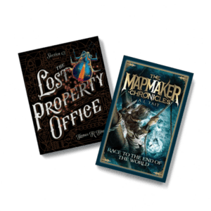 Two books that are examples of adventure fantasy