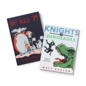 Two books that are examples of funny fantasy